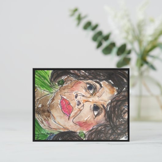 Briefkaart Maxine Waters (Staand voorkant)