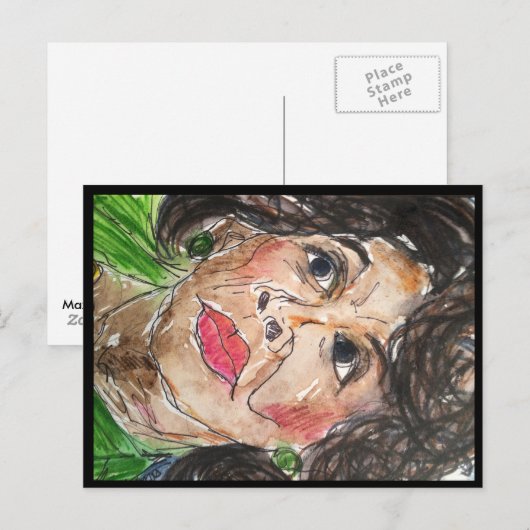 Briefkaart Maxine Waters (Voorkant / Achterkant)