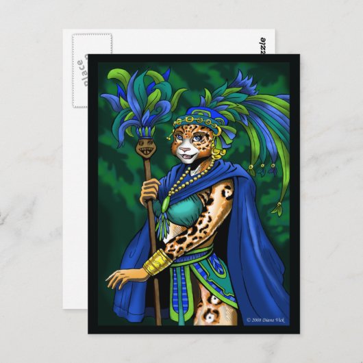 Briefkaart Mayan Priestess (Voorkant / Achterkant)