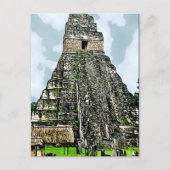 Briefkaart: Mayantempel in Tikal, Guatemala Briefkaart (Voorkant)