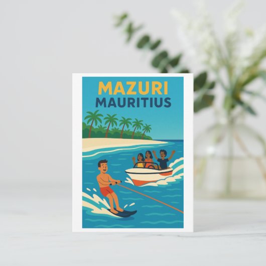  briefkaart - Mazuri Mauritius (Staand voorkant)