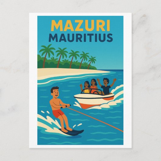  briefkaart - Mazuri Mauritius (Voorkant)
