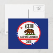 Briefkaart McCain CALIFORNIA (Voorkant / Achterkant)