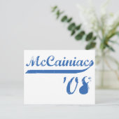 Briefkaart McCainiacs '08 (Staand voorkant)