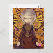 briefkaart "Mechanical Angel II" (Voorkant / Achterkant)