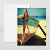 Briefkaart - Med Spain Vissen Boat (Voorkant / Achterkant)