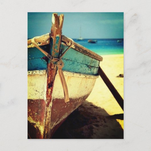 Briefkaart - Med Spain Vissen Boat (Voorkant)