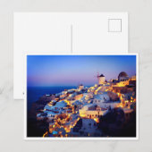 Briefkaart - Mediterrane eilanden Santorin (Voorkant / Achterkant)