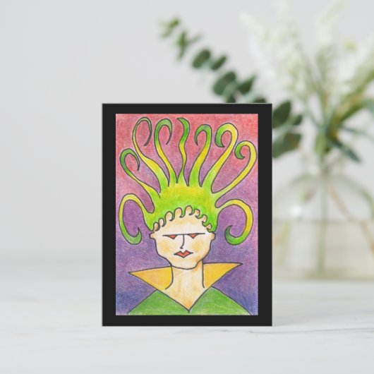 Briefkaart Medusa (Staand voorkant)
