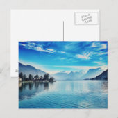 Briefkaart meer Annecy - Baie de Talloires (Voorkant / Achterkant)