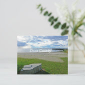 BRIEFKAART, MEER/BLAUWE WOLKEN/ROTS/PIER/DEURTELLI BRIEFKAART (Staand voorkant)