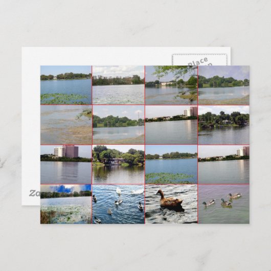 Briefkaart meer collage (Voorkant / Achterkant)