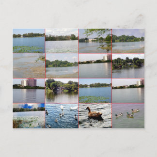 Briefkaart meer collage