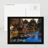 Briefkaart meer Oswego (Voorkant / Achterkant)