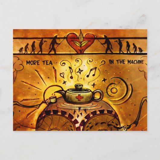 briefkaart "Meer thee" (detail) (Voorkant)