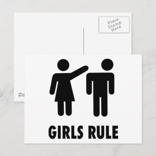 Briefkaart Meisjesregel (Voorkant / Achterkant)