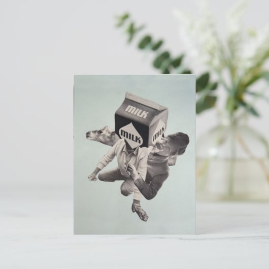 Briefkaart melkkoeling (Staand voorkant)