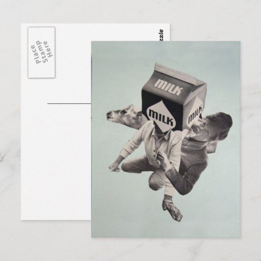 Briefkaart melkkoeling (Voorkant / Achterkant)