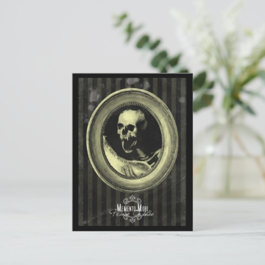 Briefkaart "Memento Mori" (Staand voorkant)