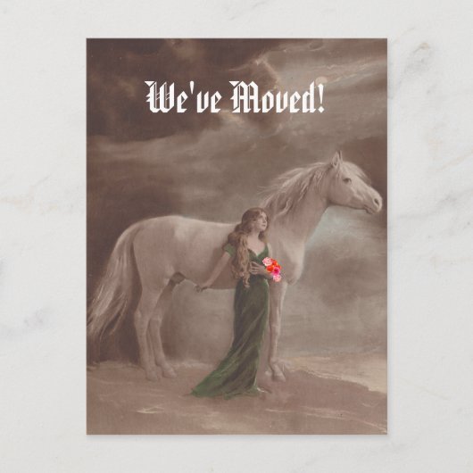 Briefkaart memorabel We hebben een nieuw adrespaar (Voorkant)