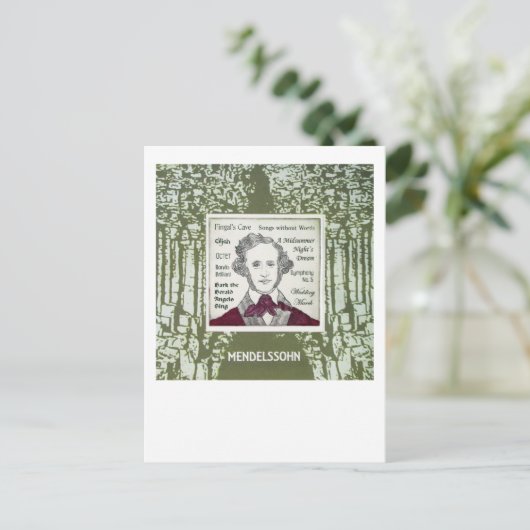 Briefkaart Mendelssohn (Staand voorkant)