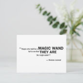 Briefkaart - "Mensen die wachten op een toverstokj (Staand voorkant)