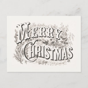 BRIEFKAART :  MERRY CHRISTMAS ILLUSTRATIE