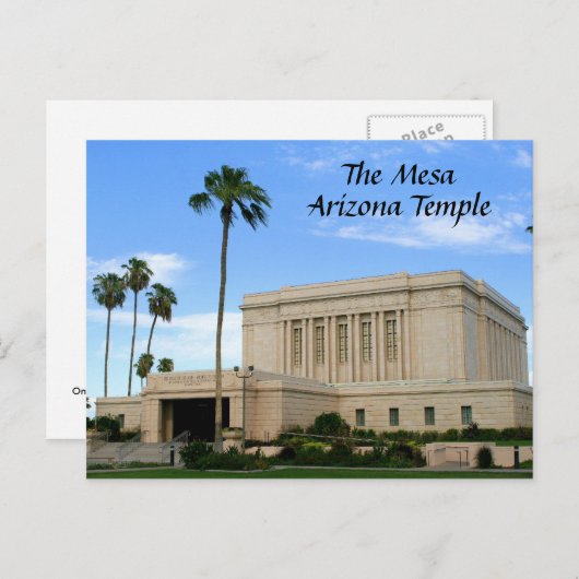 Briefkaart - Mesa Arizona Temple (Voorkant / Achterkant)
