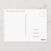 Briefkaart met aanpasbare plaatsnaam geel (Achterkant)