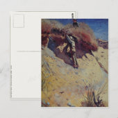 Briefkaart met afwerking van wasdroog (Voorkant / Achterkant)