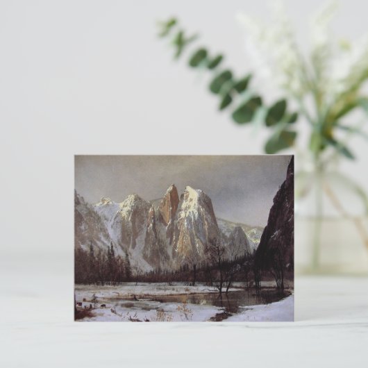 Briefkaart met Albert Bierstadt schilderen (Staand voorkant)