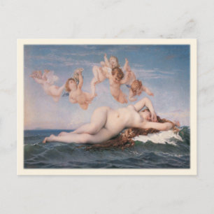 Briefkaart met Alexandre Cabanel Painting