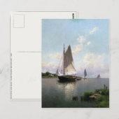 Briefkaart met Alfred Thompson Bricher schilderen (Voorkant / Achterkant)