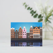Briefkaart met Amsterdam (Staand voorkant)