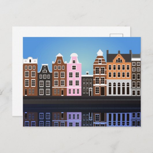Briefkaart met Amsterdam (Voorkant / Achterkant)