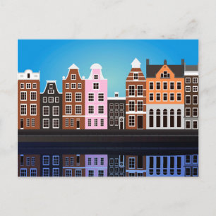 Briefkaart met Amsterdam