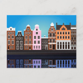 Briefkaart met Amsterdam