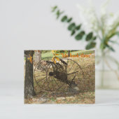 briefkaart met antiek sulkachtige heek (Staand voorkant)