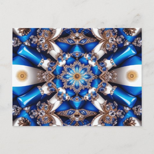 Briefkaart met Argentijnse kleuren Design (Voorkant)