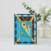 Briefkaart met Art Deco-stijl (Staand voorkant)