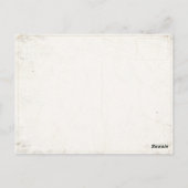 Briefkaart met Baseball Memorabilia Print (Achterkant)