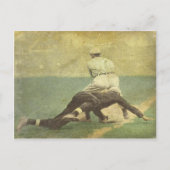 Briefkaart met Baseball Memorabilia Print (Voorkant)