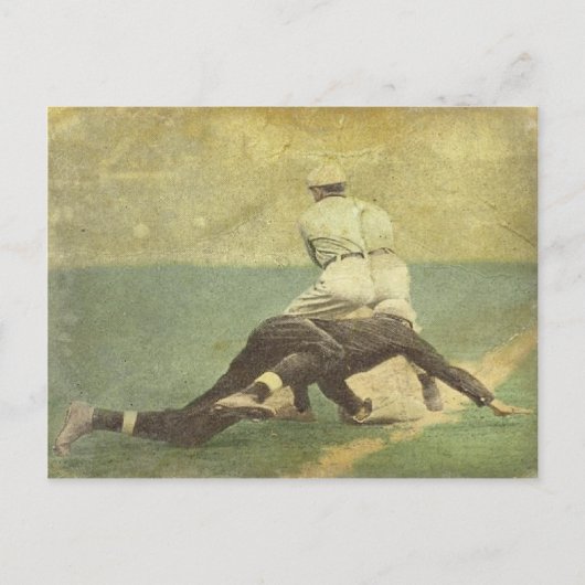 Briefkaart met Baseball Memorabilia Print (Voorkant)