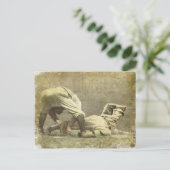 Briefkaart met  Baseball Print (Staand voorkant)