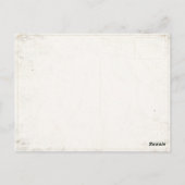 Briefkaart met  Baseball Print (Achterkant)