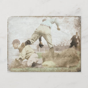 Briefkaart met Baseball Print