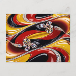 Briefkaart met Belgian Colors Design