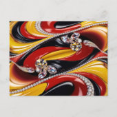 Briefkaart met Belgian Colors Design (Voorkant)