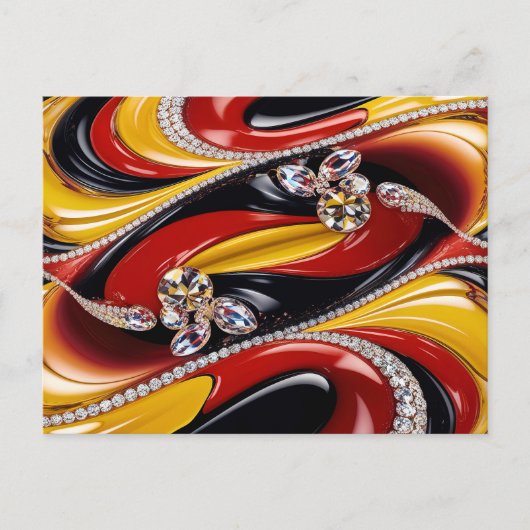 Briefkaart met Belgian Colors Design (Voorkant)