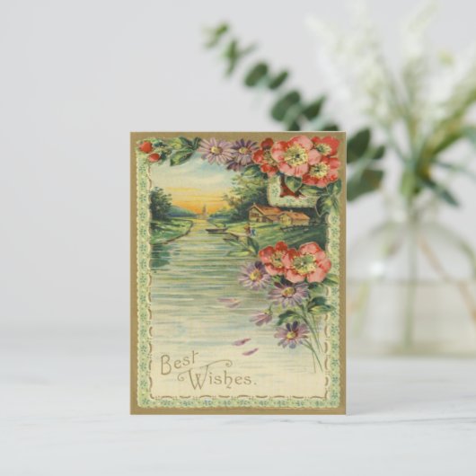  Briefkaart met beste wensen (Staand voorkant)